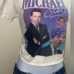 Gildan the office michael scott graphic cropped t shirt Photo 1