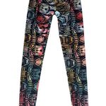 Onzie  Rainbow Geometric Abstract Low Rise Leggings Hot Yoga Pants Size S/M Photo 4