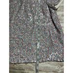 CeCe  Sequin Short-Sleeve Blouse 14 Multicolor Holiday New Years Festive Sparkle Photo 5