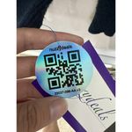 Abercrombie & Fitch Blue Ribbed Knit Long Sleeve Vintage V-Neck Sweater Size S Photo 4