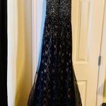 Elegant Black Lace Gown Size 2 Photo 0