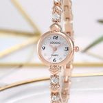 Beautiful Rhinestones and Heart Bracelet Ladies Quartz Watch Sparkling Stones Photo 1