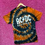 AC/DC Back in Black Spell-Out Album Art Hard Rock Tie Dye XL Photo 2