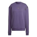 Adidas Original Crew Wonder Sweatshirt Women's Medium Purple Gold Zipper Casual Photo 3