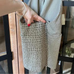 Wolford Top halter neck backless snake animal print FWRD high knit giraffe beige Gray Size M Photo 4