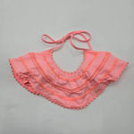 Victoria's Secret  Orange Lace Padded Bikini S Top Halter Swimwear Small Photo 0