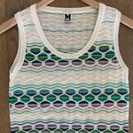 Missoni Knit Sleeveless Sweater White Green Blue Purple Size US 6 Photo 2