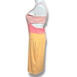 Pink Lily  Womens Cutout Bodycon Dress Colorblock Pink Orange Sexy Tube Dress 3XL Photo 4
