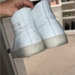 ALLSAINTS  White TANA LEATHER HIGH TOP TRAINERS size 9 Photo 3