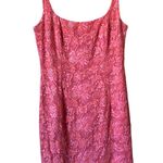 Carmen Marc Valvo Carmen Marc Volvo pink beaded lace dress Photo 0