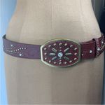Guess Vintage Belt Maroon Size Medium Photo 1