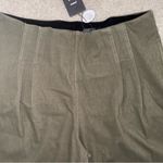 Lysse  High Rise Pleated A Line Shorts Women’s Size XL Green Denim w/ Pockets NWT Photo 2