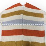 Debut  Knit Cardigan Sweater Striped Color Block Longline Pockets Medium Photo 5