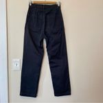 Reformation  Alicia High Rise Straight Leg Button Fly Cargo Pants Navy/Gray Sz 25 Photo 7