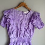 Love Shack Fancy Natasha Ruffled Sleeve Tie Dye Mini Dress Small Photo 3