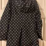 Merona Blue and White Polka Dot Raincoat Photo 1