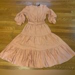 INA Ballon sleeve Tiered midi dress size M Photo 4