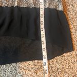 Michael Kors Snakeskin Print Top Black Chiffon Hem Long Sleeve Large Photo 3