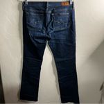 AG Adriano Goldschmied The Ballad Slim Bootcut Dark Blue Raw Hem Jeans Photo 8
