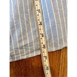 EXPRESS 🚨 SALE  blue striped ruffle off shoulder top Photo 7