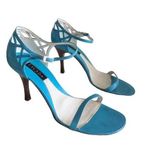 Escada 8 blue open toe strap Y2K Sandal Italy Photo 0