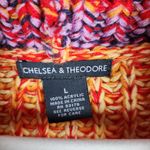 Chelsea & Theodore Multicolor Knit Cowl Neck Sweater Size L Orange Size L Photo 3