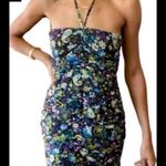 ZARA black and purple floral dress Photo 7
