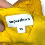 superdown  Samara Gold Halter Mini Dress Size XS New With Tags Yellow Revolve Photo 8