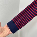 Brooks Brothers XL 1/4 Zip Pullover Long Sleeve Shirt Red Navy Striped Classic Photo 4