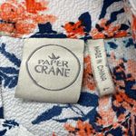 Paper Crane Women's  Floral White Blouse Size Large EUC #2299 Photo 4