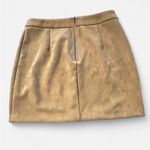 Mustard Seed  Yellow-Tan Mini Skirt, Size Medium Photo 3