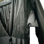 Lily Of France  Rosa Puleo-Szüle Vintage Black Lace Wrap Nightgown Chemise Slip D Photo 5