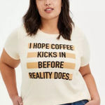 Torrid  Everyday Tee Signature Jersey Coffee Reality Beige Womens Plus Size 1X Photo 0