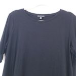 Eileen Fisher  Black Tee Shirt Dress Photo 6