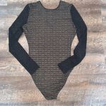 WYLDR  Starlett Lace Black Bodysuit Cut Out Network Size Small Photo 4