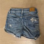 American Eagle  Outfitters Blue Jean Shorts with Distressed Details Photo 1