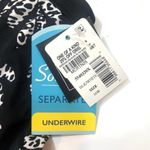 Swim solution leaves underwire tankini swim top Black Size 16W Photo 1