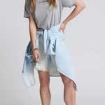 One Teaspoon Grey Marl Logo Crewneck Short Sleeves Tee Shirt NWT size Small Photo 0