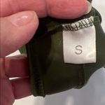 Olive Green Bikini Set with Crisscross Design size small super cute worn 2x EUC Photo 9