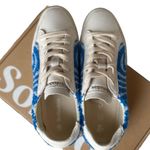 Soludos  Ibiza Platform Sneaker 7 Marine Blue Psychedelic Spiral $150 Retail NEW Photo 5