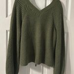 SO Green Cropped Sweater Photo 1