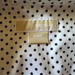 Michael Kors Y2K  Polka Dot Blouse with Ruching, Size 24W, NWOT Photo 3
