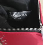 Saint Laurent Yves  YSL Red Makeup cosmetic Bag Pouch case clutch Crossbody Photo 5