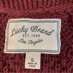 Lucky Brand Maroon Textured Cardigan. Size Small Photo 2