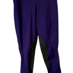Kerrits  Fleece Knee Patch Riding Tight Breeches Purple Equestrian Womens Med Photo 0