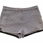 YA Los Angeles Brown & White Woven Short Shorts ~ Women's Size LARGE Photo 1