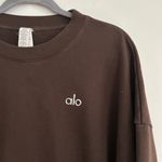 Alo Yoga Accolade Crew Neck Pullover Brownstone Size XL Sweatshirt Unisex Photo 2