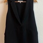 Elizabeth and James  Sleeveless Black Blazer Vest Size Small Photo 0