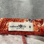 Natural Life Pants Medium Bell Bottom Knit Paisley Boho Hippie Lightweight Photo 2