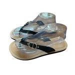 Kelly & Katie Kelly & Katie Black Thong Sandals Size 8M/39 Womens Casual Summer Shoes Photo 4